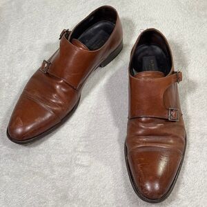 To Boot New York Barata 1444 Cognac Brown Double Monk Strap Mens 10.5 Preppy GUC